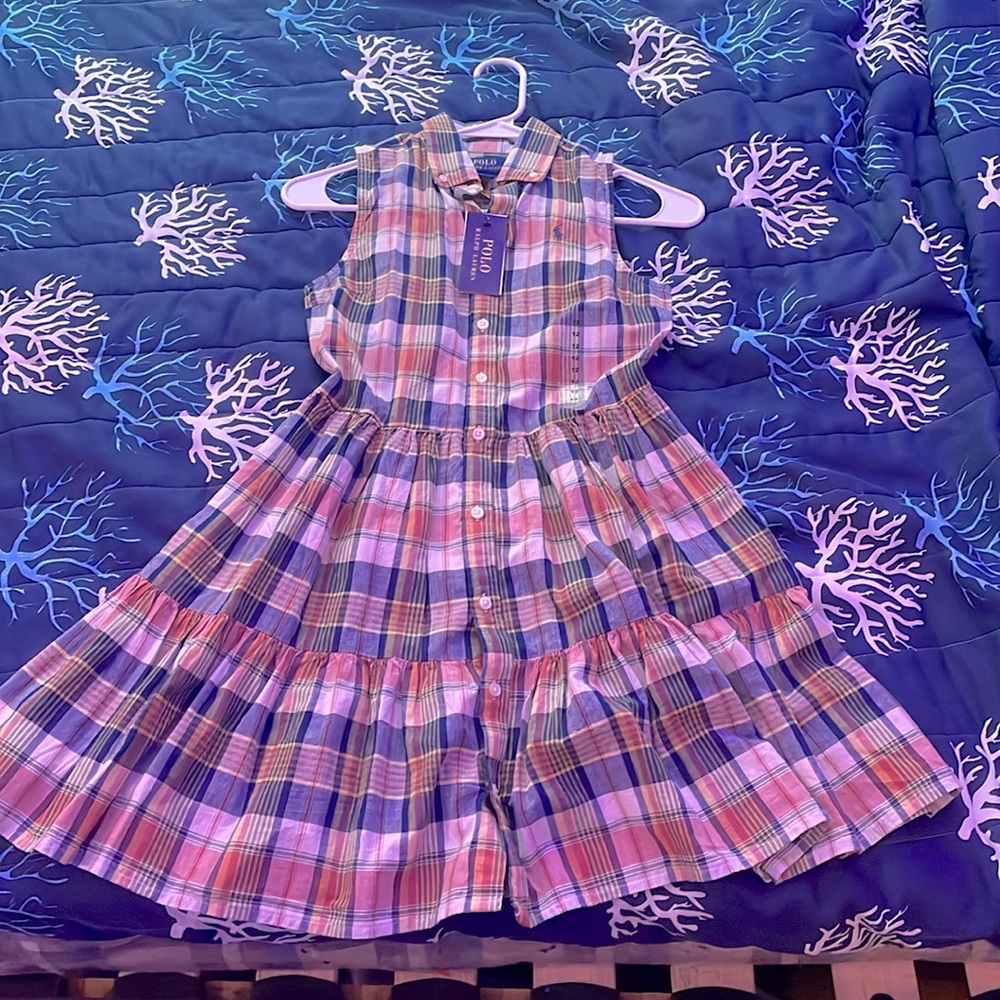 Polo Ralph Lauren
Big Girls Angela Plaid Cotton Madras Shirtdress
